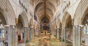 Exeter Cathedral interior view