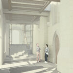 Design for the new Cloister Gallery. Image: Acanthus Clews Architects/Marvin Chic