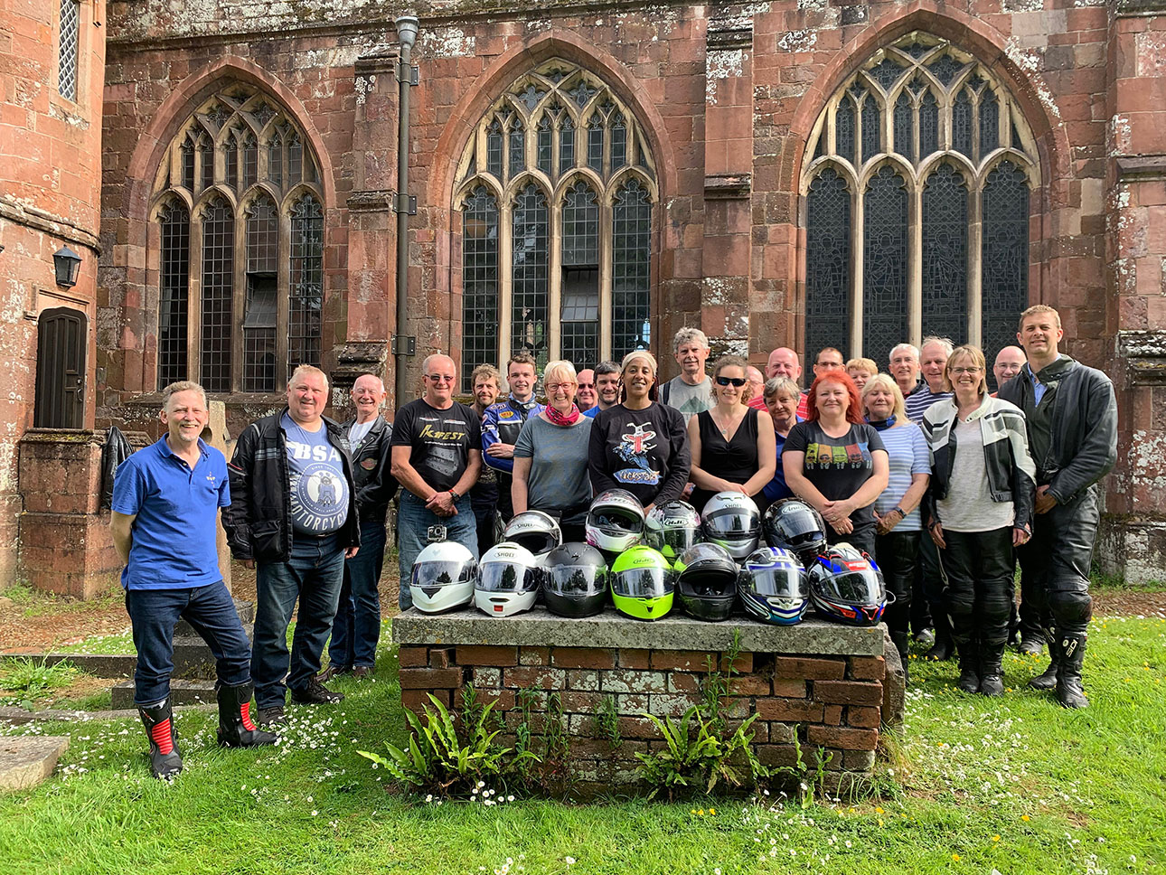 Bell-Ringing Motorcyclists at Crediton Church