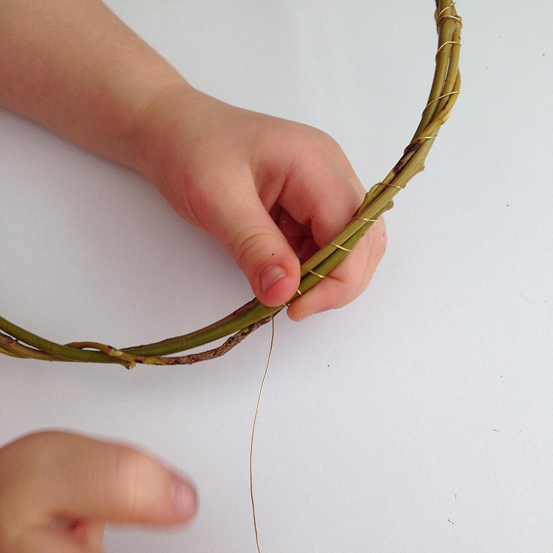 May Half Term Family Activities including willow shape making