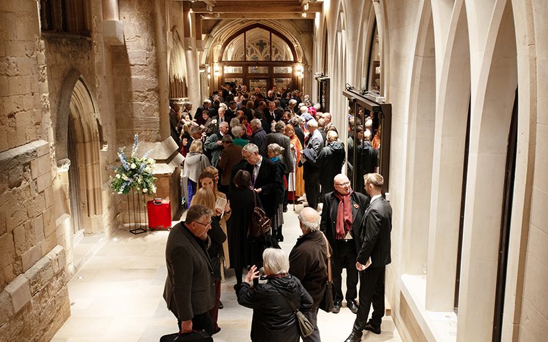 Friends'-Cloister-Gallery-Entronement-Photo-Exeter-Cathedral-Ella-Foster web
