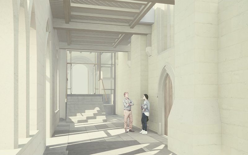 Design for the new Cloister Gallery. Image: Acanthus Clews Architects/Marvin Chic